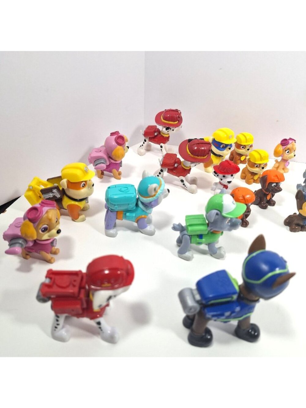 Paw Patrol Action Figures Chase Marshall Skye Rocky Rubble Everest Zuma 18 Lot - Picture 8 of 13